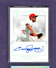 2023 PANINI NATIONAL TREASURES DEFINITIVE INK AUTO HOLO FOIL JIMMY ROLLINS #/10