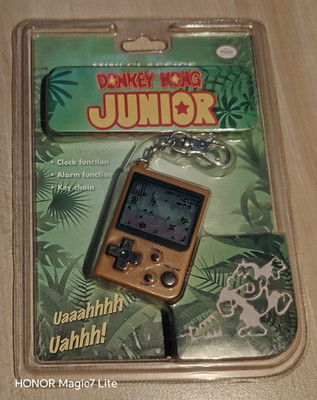 Nintendo Donkey Kong Junior Mini Classics Handheld, Uhr, Alarm, Schlüsselanhäng 