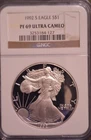 1992-S Proof $1 American Silver Eagle NGC PF69UC Brown Label