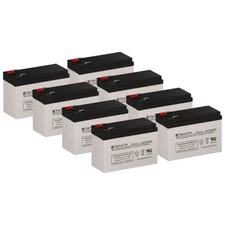 SigmasTek Battery Set of 8 for APC SMART-UPS SU5000TX168 UPS, SLA AGM 12V 7.5Ah