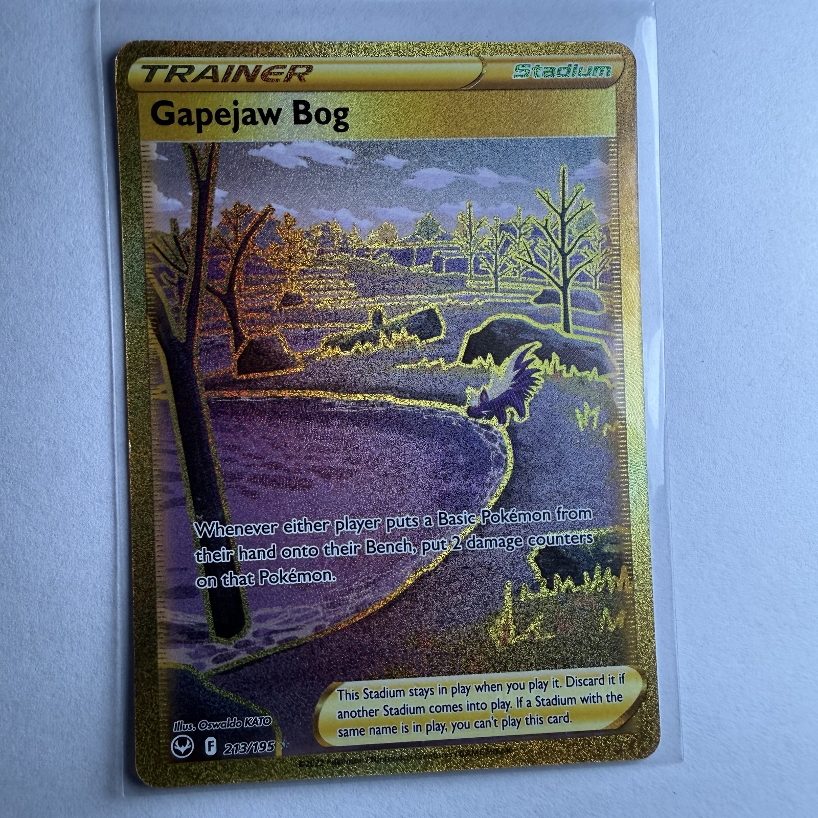 Gapejaw Bog Secret Rare SWSH12: Silver Tempest 213/195 NM