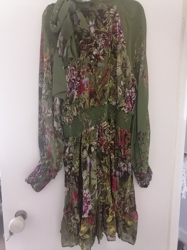 KAREN MILLEN LYDIA MILLEN FLORAL DRESS SIZE UK 16 Wedding Graduation Christening - Picture 4 of 10