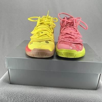 Kyrie 5 Spongebob Shoes Mens 9 Yellow Pink Nike Irving Basketball Patrick NBA