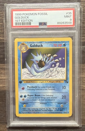 Golduck (1st Edition) graded PSA 9 for sale on eBay