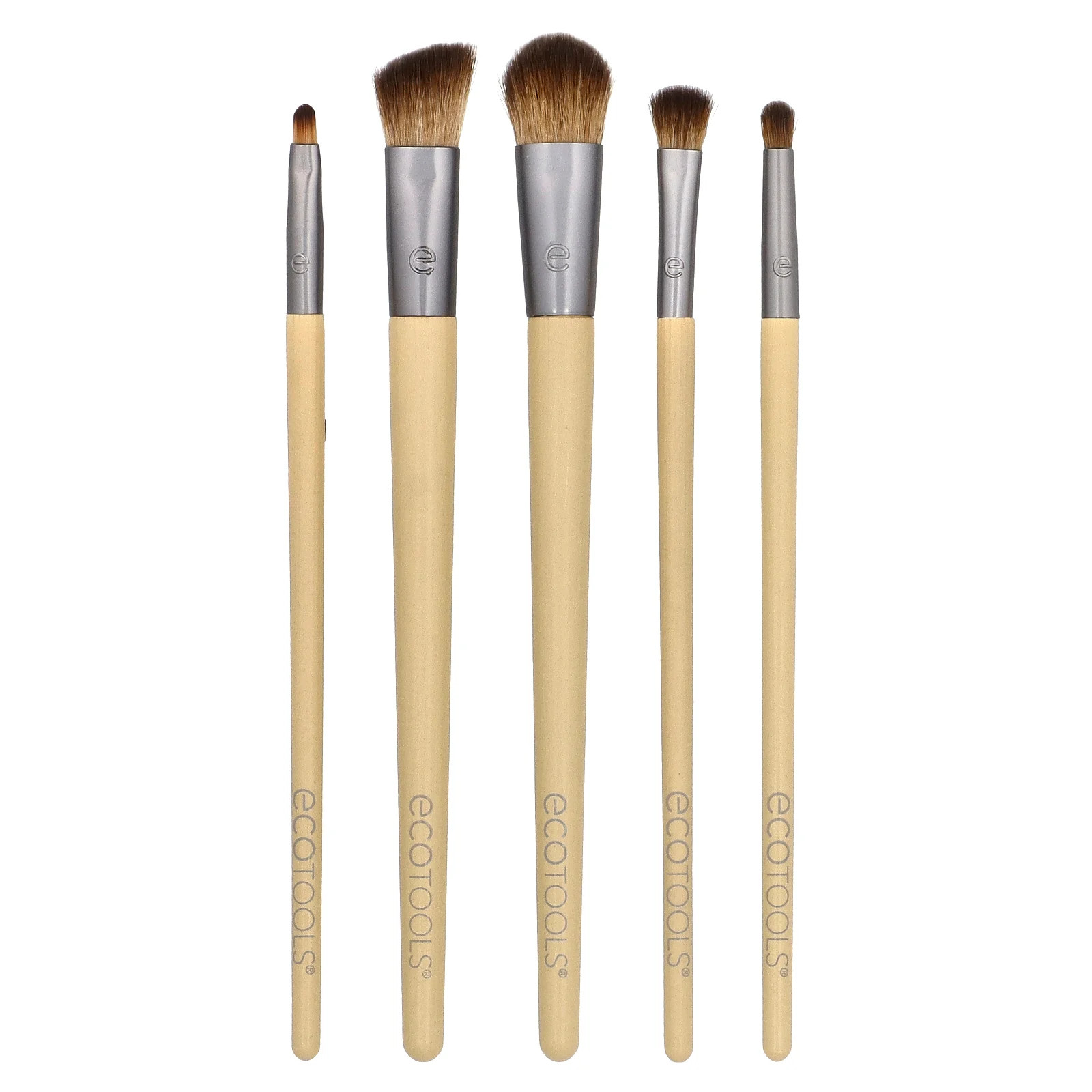 Набор кистей для глаз EcoTools Daily Defined Eye Brush Set из 5 предметов с лотком для хранения без применения жестоких средств 3090₽