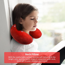 Travel Pillow for Kids, U-Shaped Cute Neck Pillow for Traveling Soft Chin  N...