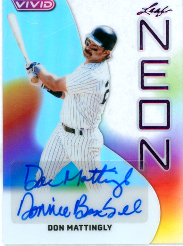 Don Mattingly 2025 Leaf Vivid Neon Puple Auto 1/1