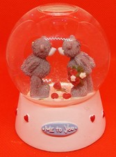 Me to You Snow Globe Tatty Teddy Hearts Red Roses Flowers Gift 