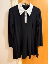 Mini Black and White Dress UK Size 12/ M