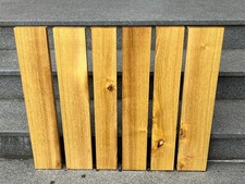 Tavole di acacia 6 pezzi 64 x 9-13 x 2, 9 cm rustiche con difetti merce di serie B