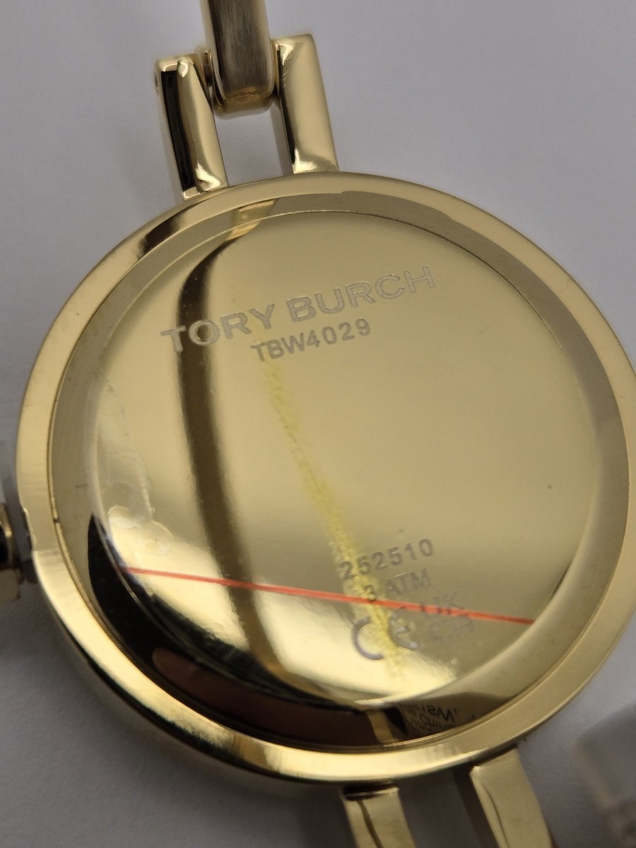 Tory Burch Ladies Reva Gold Plated Stainless Steel Quartz Watch