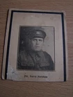 Military WW1 Printed Card Private Barry Harpham Soldier For His Countrys Sake