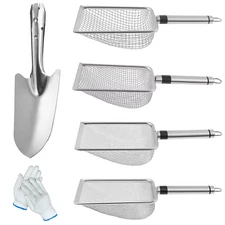 Stainless Steel Gardening Soil Sifter With Handle for Sifting Sand Compost Kits