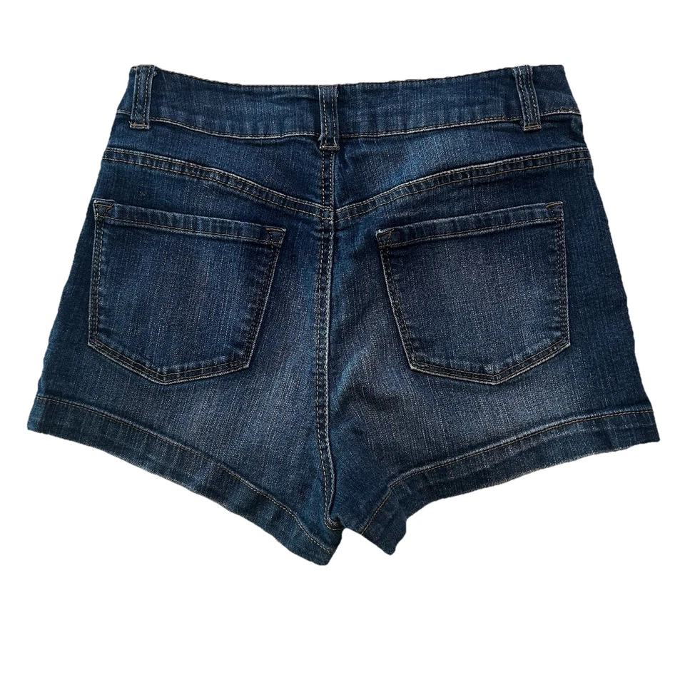 Pantalones cortos para mujer So denim con botones en los bolsillos delanteros talla 7 Foto 4 de 4