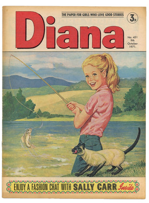 Diana Comic No 451 October 9, 1971 magazine Sally Carr Lee Majors pinup
