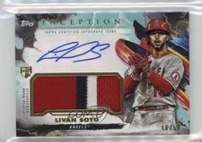 2023 Topps Inception Aqua /50 Livan Soto Liván #IAP-LS Patch Auto 10vb