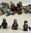 Lego Star Wars Han Solo, Boba Fett, Mandalorian Minifigures Lot of 3 Etc