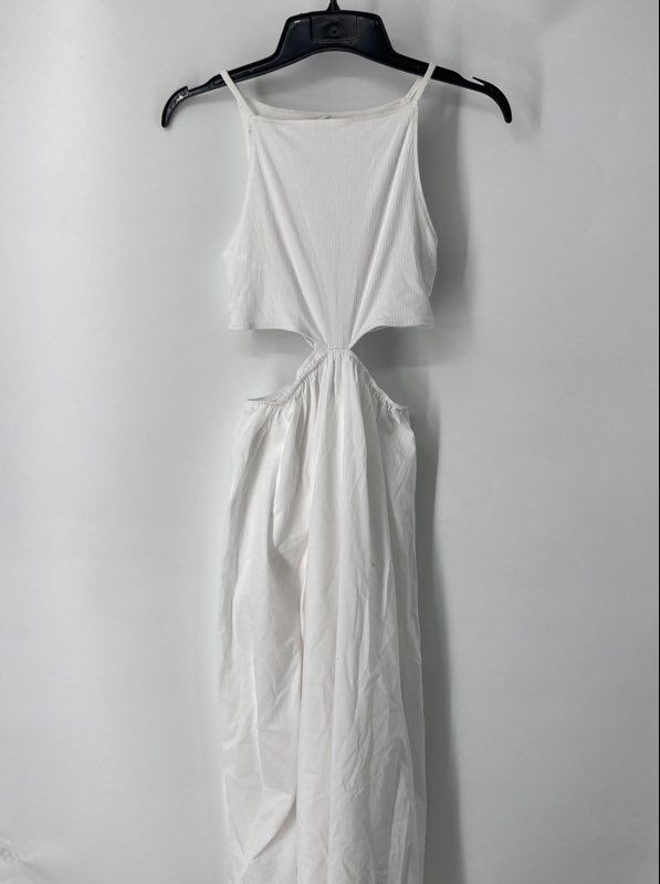 Abercrombie & Fitch Womens White Square Neck Cut Out Maxi Dress Size SP