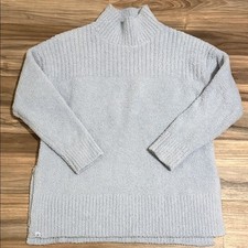 Barefoot Dreams CozyChic Hi-Low Pullover Sweater Light Blue Women s Sz.S Luxury