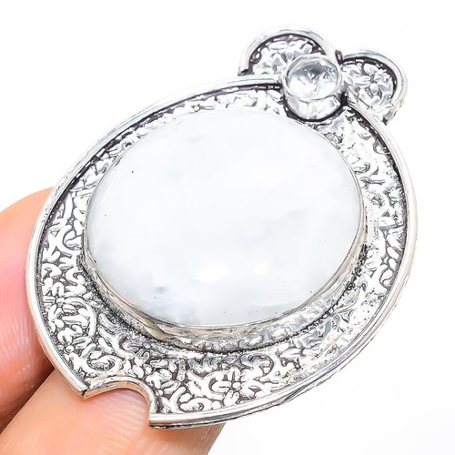 Anello Veleno In Argento 925 Con Topazio Bianco – Fatto A Mano, Vintage
