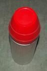 Vtg ALUMINUM ART-DECO Universal THERMOS with RED CUP - LANDERS, FRARY & CLARK — photo 4