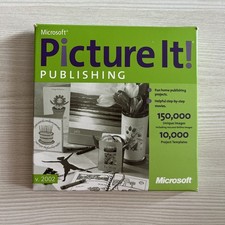 Photo Editing Project Card Software Microsoft PICTURE IT Publishing Platinum '02