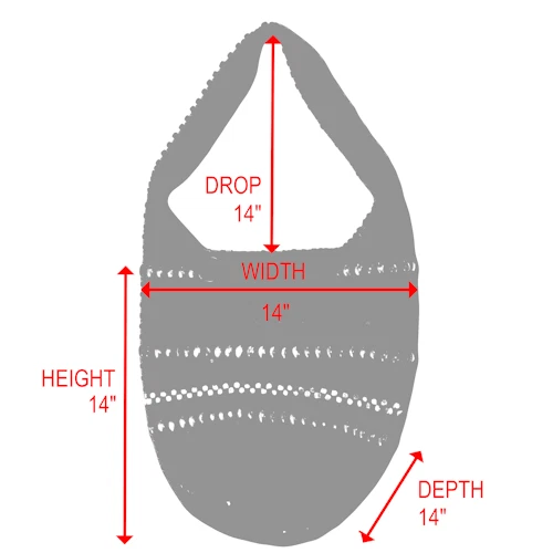 The Sak (Back To Bali) Bolso Hobo Bolso de Mano de Madera Tejido a Mano 14 pulgadas Foto 2 de 4