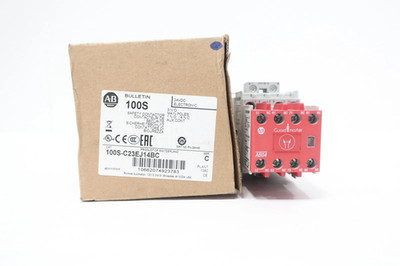 New 100S-C23EJ14BC Allen Bradley 100S-C 23A Safety Contactor Bifurcated Contact