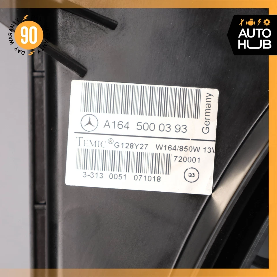 Conjunto de ventilador de refrigeración del motor Mercedes W164 ML63 R63 AMG M156 1645000393 OEM Foto 4 de 4