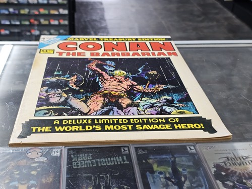 Conan The Barbarian Comic 1975 No 4 Marvel Treasury Edition Large Format - Picture 4 of 7