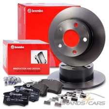 BREMBO COATED BREMSSCHEIBEN Ø245 VOLL+ BELÄGE HINTEN FÜR VW PASSAT 3B BJ 96-00