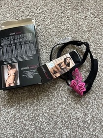 Luxury Micro Thing String Sexy Black Pink WARM UP String Lingerie By Anais Sz 18