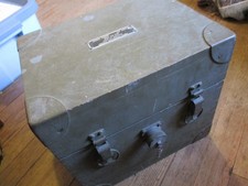 Vintage Heavy Solid  Signal Corps US ARMY Box CH-318 2896 PH- 52 PRESTO Nice!
