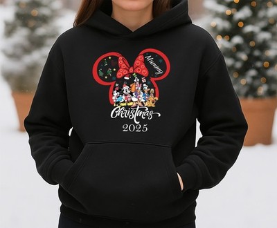 Weihnachten Familienreise 2025, personalisierter Unisex Hoodie, Disney Magic (HOD)