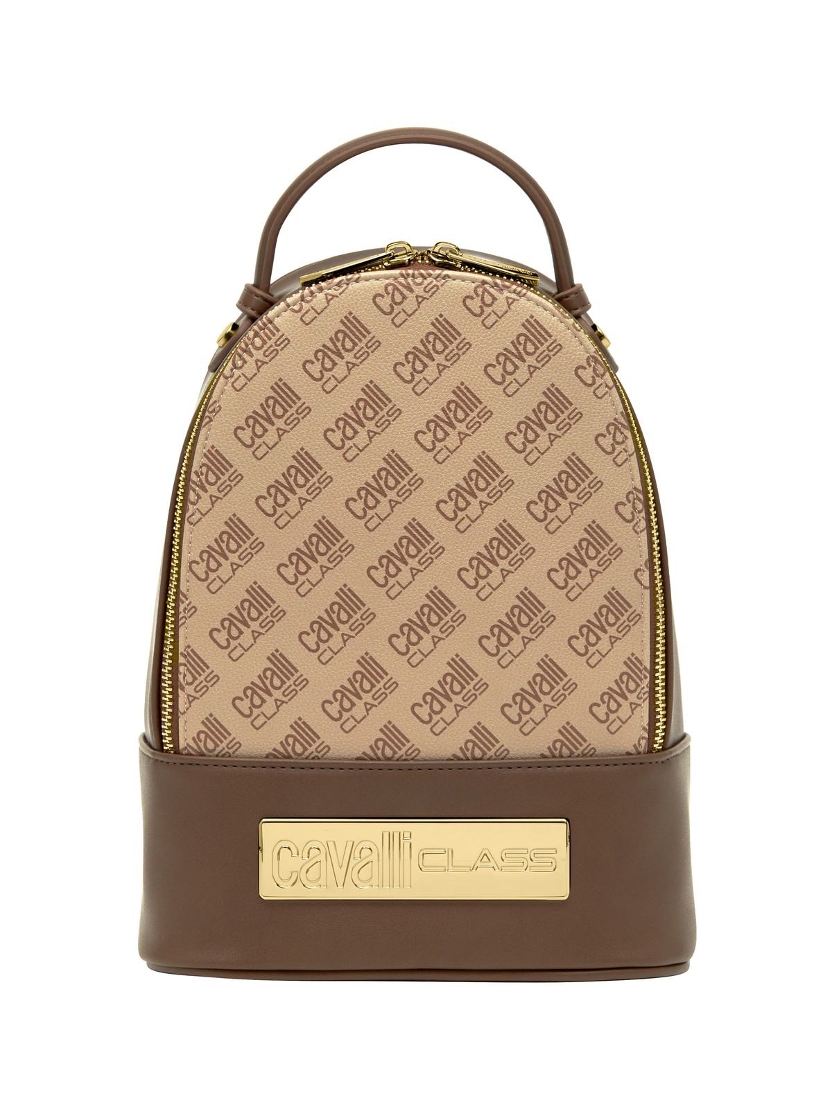 Маленький модный рюкзак Cavalli Class CAPRERA цвета хаки 28390₽