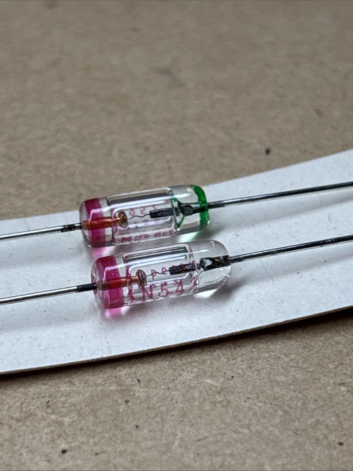 NOS NIB 1969 VTG Set of 1 Matched Pairs Amperex 1N 541 Germanium Diodes Rare Qty - Image 2 of 3