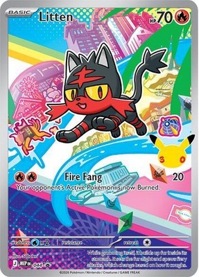 Litten Holo 044 Promo 2025 ME: Mega Evolution Promo NM