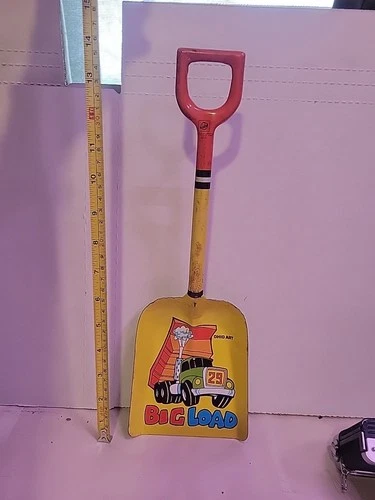 Vintage Ohio Art Co Big Load 29 Tin Sandbox Beach Toy Shovel Dump Truck #29F177