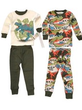 Boy's 18 Month 4 piece Pajama set Long Sleeve Shirts  Pants Carters Dinosaurs