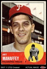 1963 Topps #385 Art Mahaffey Phillies 2 - GOOD