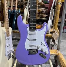 ST Electric Guitar Purple Color SSS Pickups Rosewood Fretboard Mahogany Body