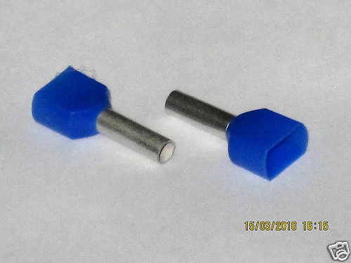 49 ferrules insulated twin blue 2 x 2.5 mm² x 8 mm ferrules