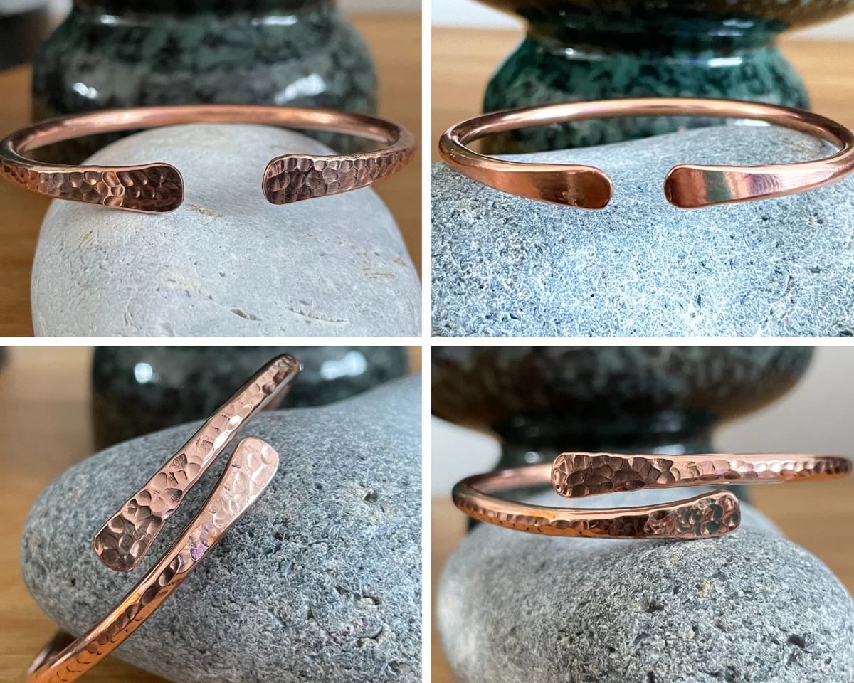 Hammered copper cuff best sale bracelet
