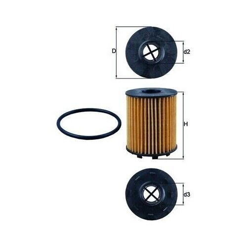 ÖLfilter Mahle OX 371D FüR Alfa Romeo Chrysler CitroëN Fiat Ford Gmc Lancia-image