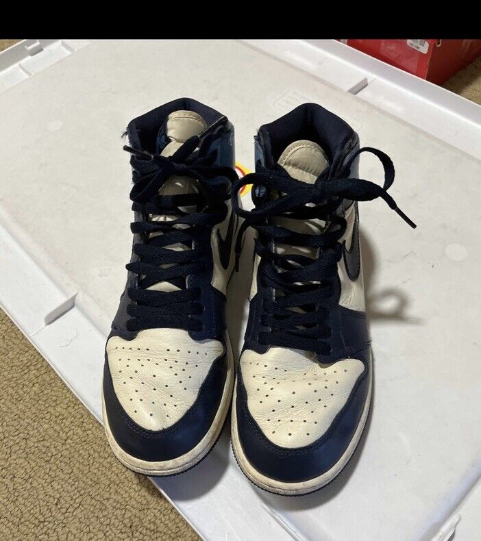Nike Air Jordan 1 Retro High Og Gs Obsidian UNC GS 575441 Nike Air Jordan 1 Retro High Og Gs Obsidian UNC GS 575441