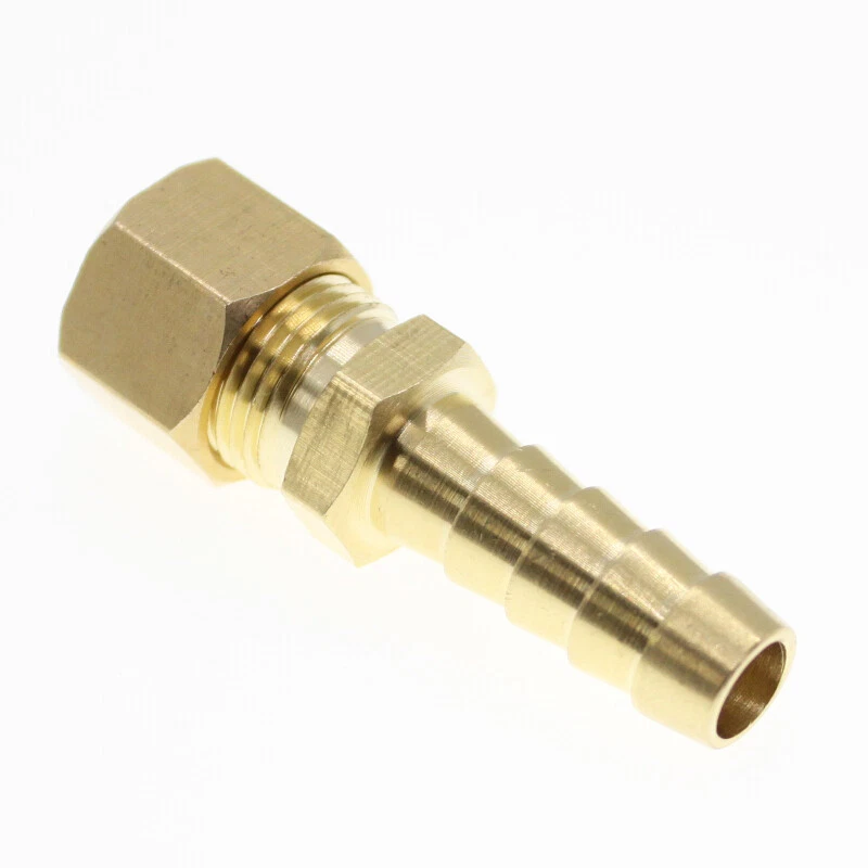 Copper Fitting Tube Brass coupling 5/16" OD to 3/8" Union Compression Fitting - Image 2 of 4