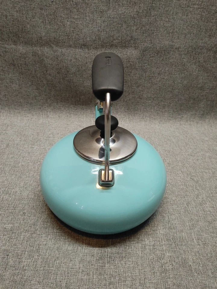 Tetera Chantal Whistling Aqua Blue Sea Green esmalte acero Foto 2 de 4