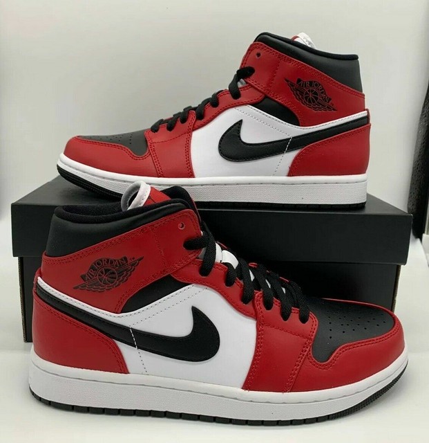 red white and black jordan 1s