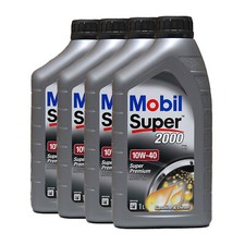 Olio motore MOBIL Super 2000 X1 10W-40 VW 50101, MB 229.1, API CF, 4x1 litri