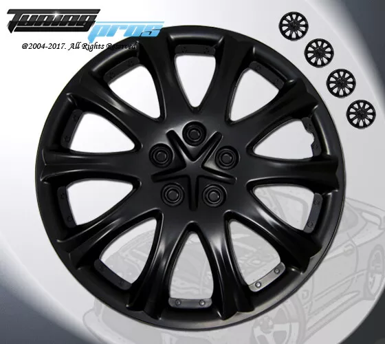 Matte Black Style 503 15 Inches Hubcap Wheel Cover Rim Skin Covers